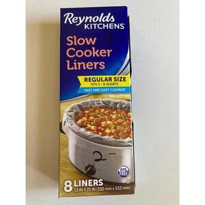 Reynolds Kitchens Slow Cooker Liners Regular Size Fits 3-8 Quarts / 8 Liners